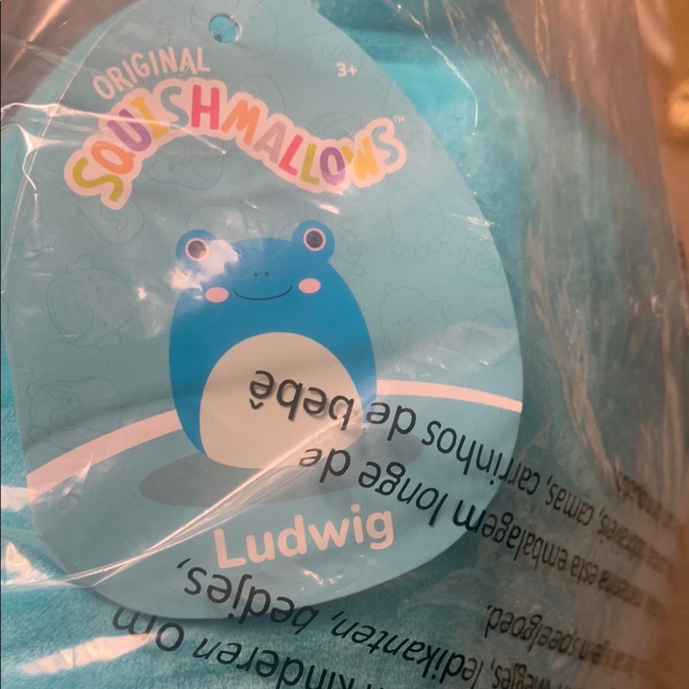 Blue Frog Plush Toy Ludwig Squishmallow - Picture 2 of 5